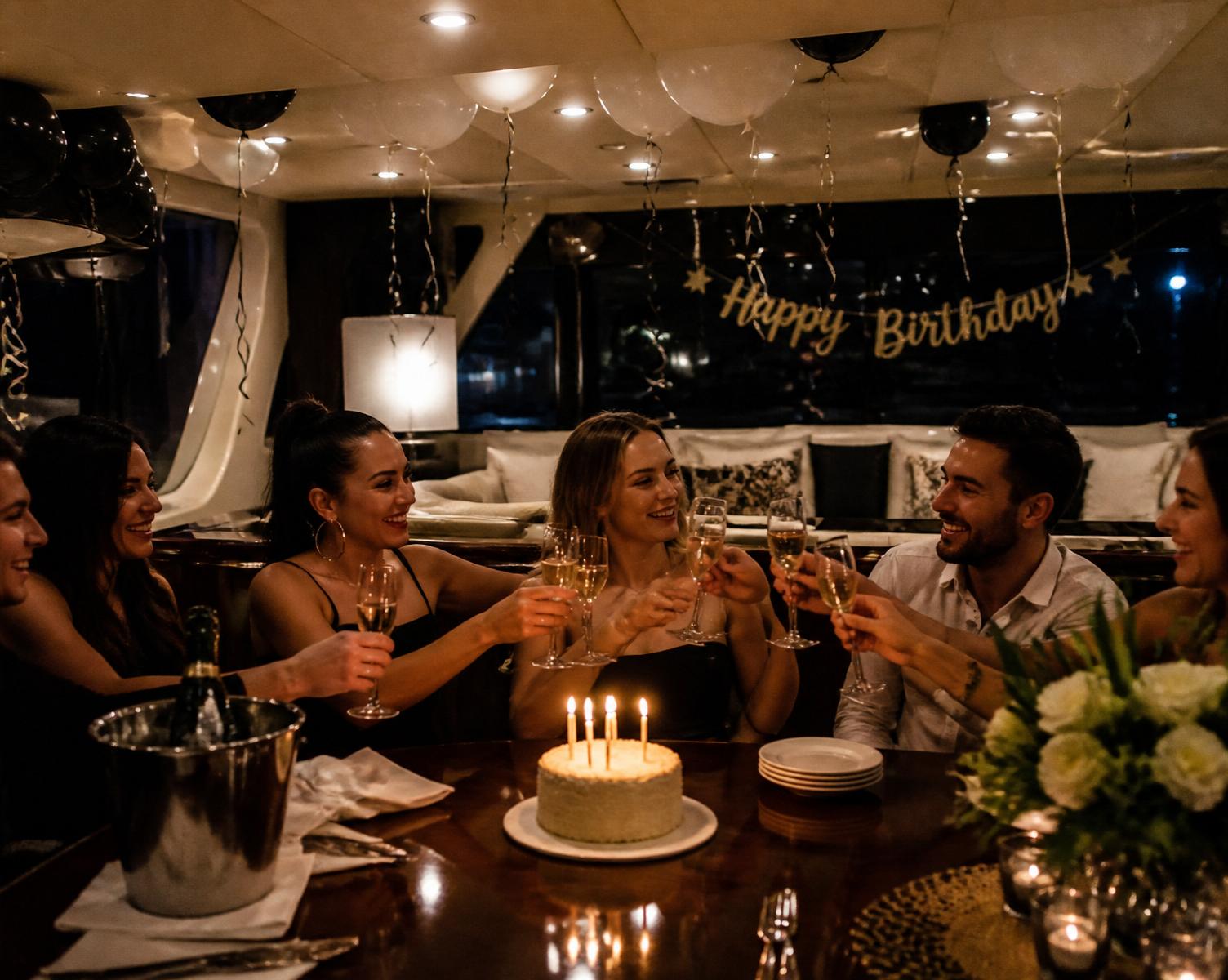 Aniversário a bordo